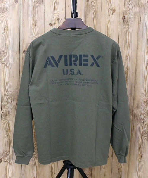 国内発送【AVIREX】MIL. STENCIL OFFICIAL LOGO T-SHIRT MIL. STENCIL OFFICIAL LOGO T-SHIRT | AVIREX（アヴィレックス