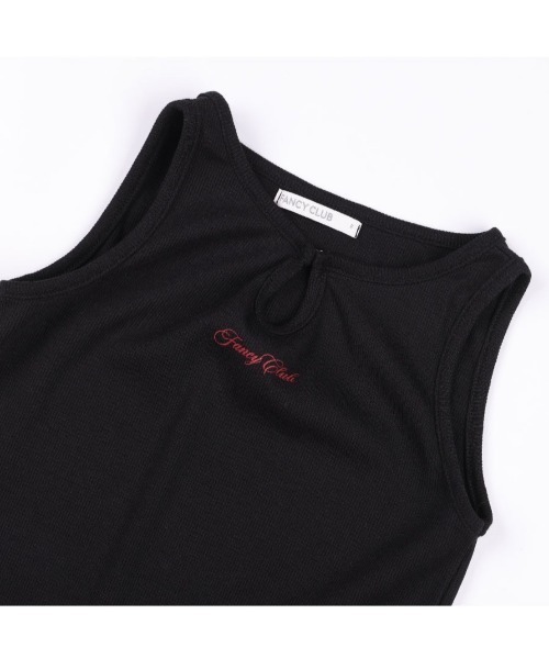 FANCY CLUB カーディガン 「FANCY CLUB」KNITTED HOOD BOLERO