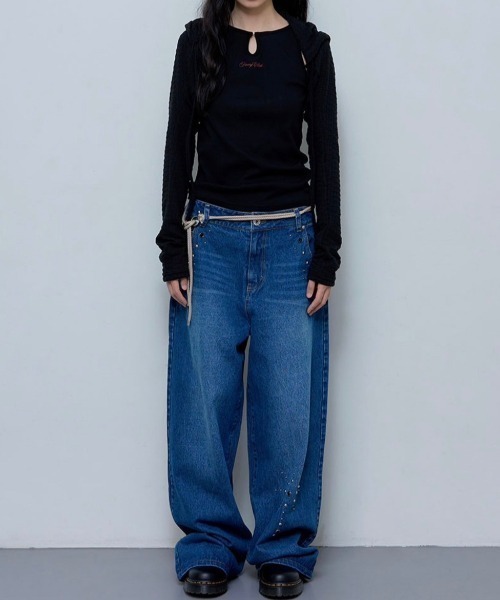 カーディガン 「FANCY CLUB」KNITTED HOOD BOLERO SET UP レディース FANCY CLUB カーディガン 「FANCY CLUB」KNITTED HOOD BOLERO