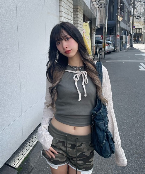 FANCY CLUB　長袖トップス　カーディガン FANCY CLUB カーディガン 「FANCY CLUB」KNITTED HOOD BOLERO