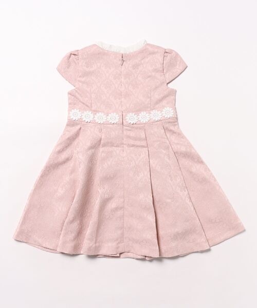KP ワンピース フラワージャガード半袖ワンピース(110〜130) キッズ