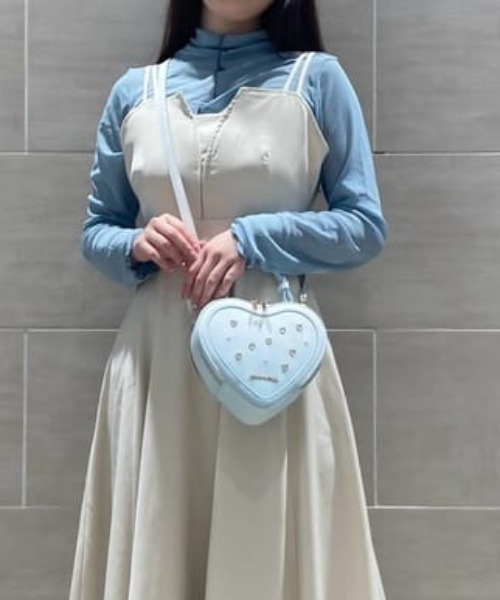 大人気!! SAMANTHAVEGA グラデーションビジューハートショルダー Samantha Vega ショルダーバッグ バッグ グラデーションビジュー