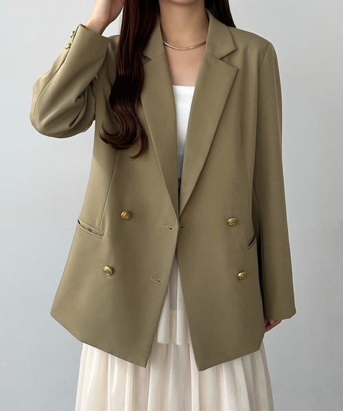 callautia（カラウティア） ジャケット テーラードジャケット ゴールド