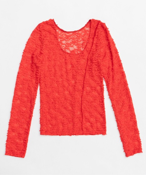 MAISON SPECIAL Lace crew Top レースクルートップス MAISON SPECIAL（メゾンスペシャル）の「Lace crew Top/レース