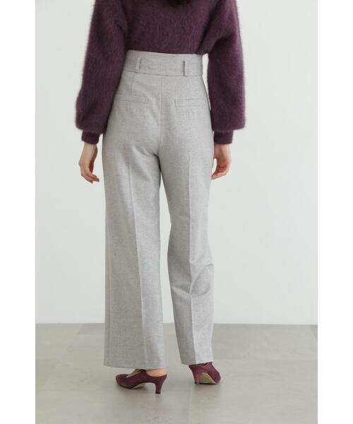JILL STUART パンツ ミックスツイードワイドパンツ レディース