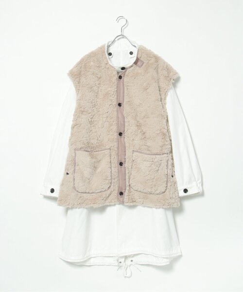 「VENCEEXCHANGE」 モッズコート FREE ブラック レディース_画像3