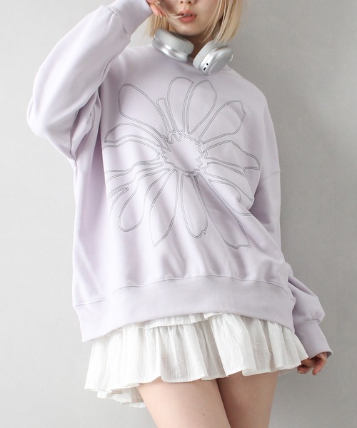 ANNNTIAN ボタニカル柄トレーナー ONE SIZE ANNNTIAN ボタニカル柄トレーナー ONE SIZE トレーナー・スウェット