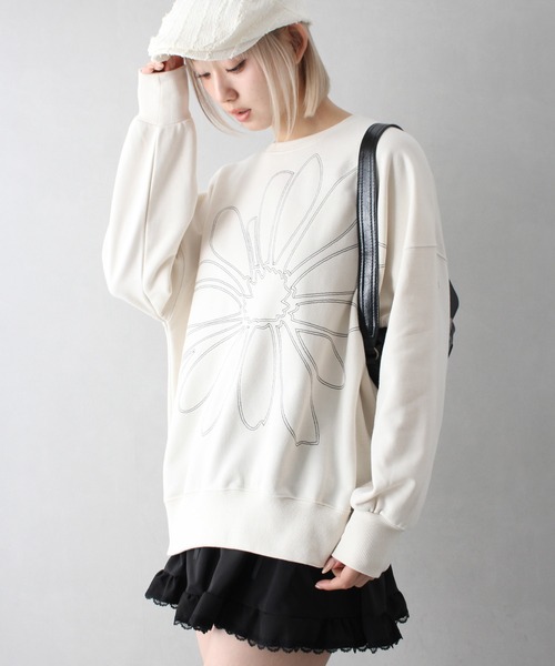 ALL GOOD FLOWERS ホワイト トレーナー Sサイズ ALL GOOD FLOWERS ホワイト トレーナー Sサイズ fit=scale-down