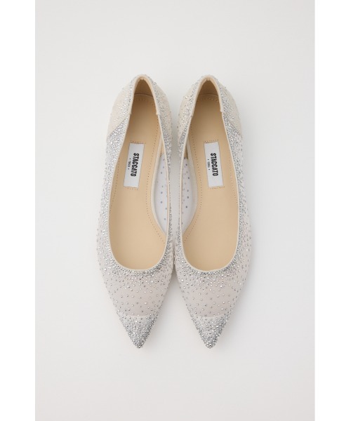 美品 STACCATO キャリーシースルーパンプス グリッターパンプス STACCATO（スタッカート） バレエシューズ パンプス キャリー