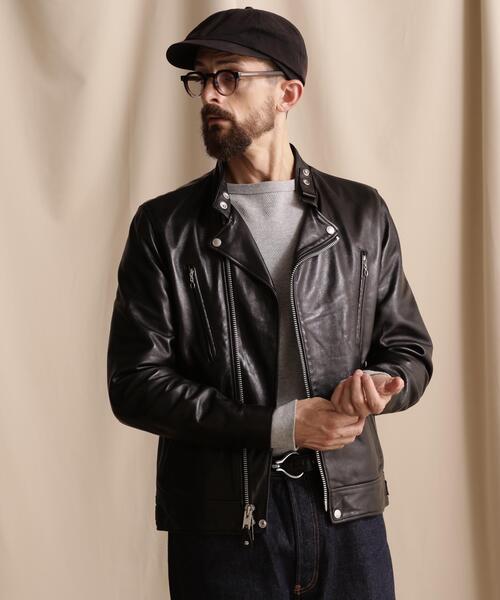 革ジャン ライダース Schott/ショット/NEW DOUBLE BREAST RIDERS/ダブル ブレスト ライダース メンズ レディースの画像