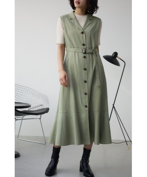 ワンピース zola AZUL BY MOUSSY ワンピース オープンカラージレワンピース