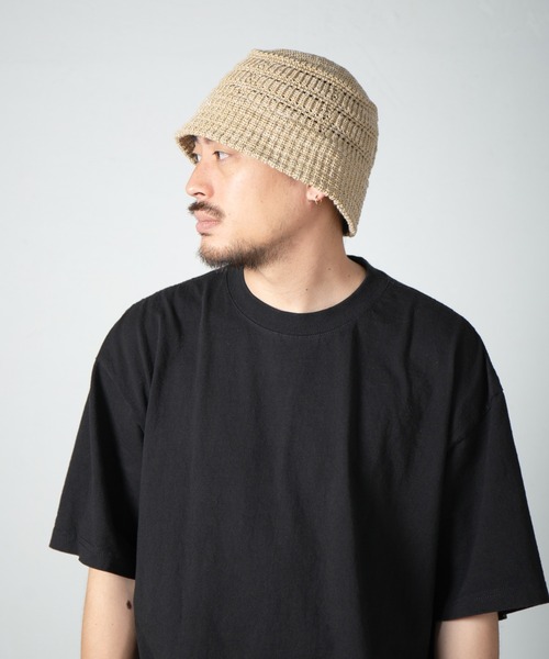 RACAL ニット帽 ニットキャップ Crochet-Style Knit Bucket Hat