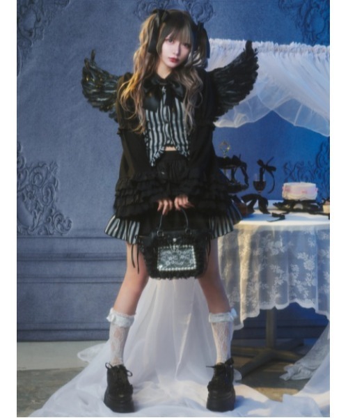 Jamieエーエヌケーストライプお嬢様トップス