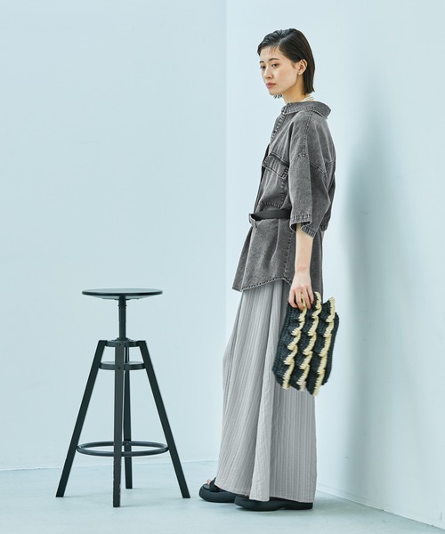 ブラウス シャツ Noia ケミカルウォッシュブラウス レディース Noia ブラウス シャツ ケミカルウォッシュブラウス レディース