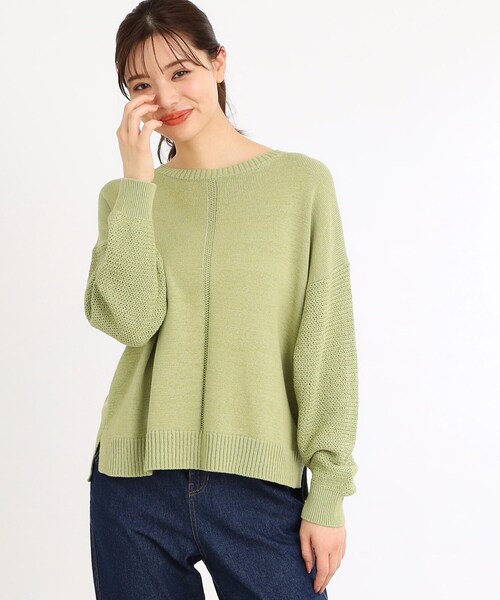 ニット セーター 「夏SALE／E‐QUALITY／手洗い可」ドライタッチニット レディース 夏SALE／E‐QUALITY／手洗い可】ドライタッチニット（ニット