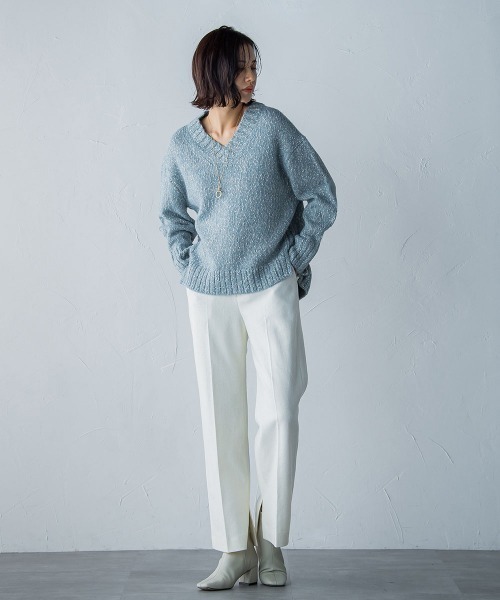 「LAUTREAMONT」 スラックス 11号 ブルー レディース_画像3