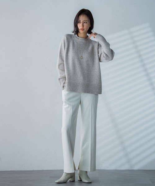 「LAUTREAMONT」 スラックス 11号 ブルー レディース_画像4