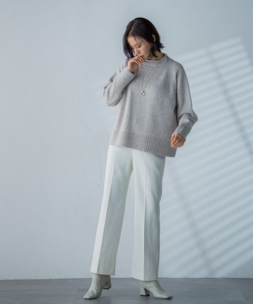 「LAUTREAMONT」 スラックス 11号 ブルー レディース_画像6