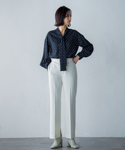 「LAUTREAMONT」 スラックス 11号 ブルー レディース_画像7