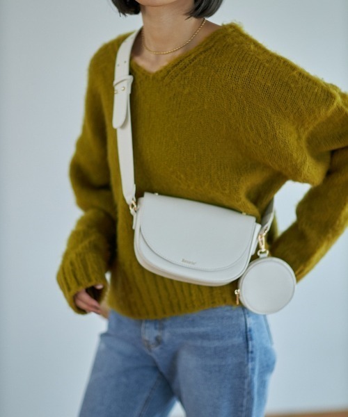 「Reurie'」 Vネックニット FREE ピンク レディース_画像8