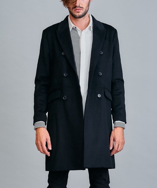 NO ID.（ノーアイディー） チェスターコート 1 ブラック メンズ