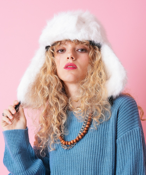 「ankoROCK」 ハット ONESIZE ブルー メンズ_画像4