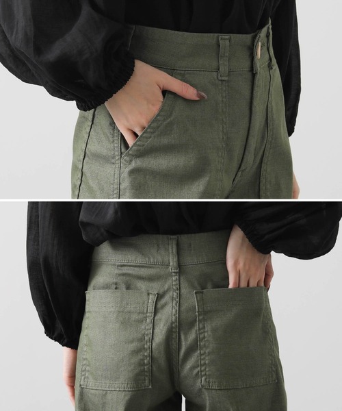 SOMETHING パンツ サマーベイカーワイドパンツ レディース