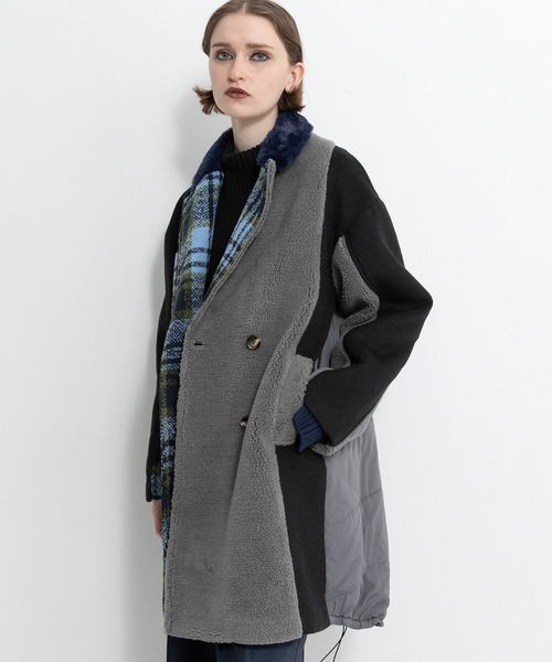 AULA AILA（アウラ アイラ） ピーコート pコート テーラーハーフコート