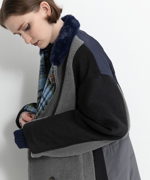 AULA AILA（アウラ アイラ） ピーコート pコート テーラーハーフコート