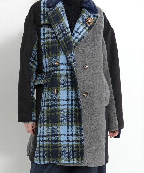 AULA AILA（アウラ アイラ） ピーコート pコート テーラーハーフコート