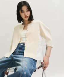 ADAM ET ROPE’ バルーンシャツカーディガン　アダムエロペ 最適な価格 ET ADAM ROPE' アダムエロペ バルーンシャツ