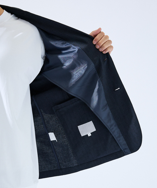 【ABAHOUSE GRAY】薄手/新品・上下セットアップ　44サイズ　ネイビー ABAHOUSE GRAY セットアップ 「上下2点セット/セットアップ対応
