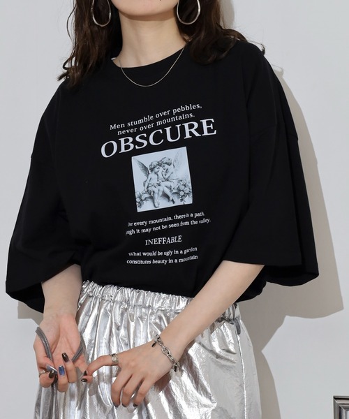 gram. tシャツ 刺繍＆プリントデザインコットンTシャツ メンズ