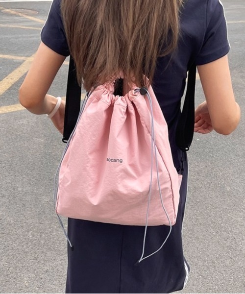 LADY LIKE（レディライク） デイバック リュック ワンポイント入り巾着