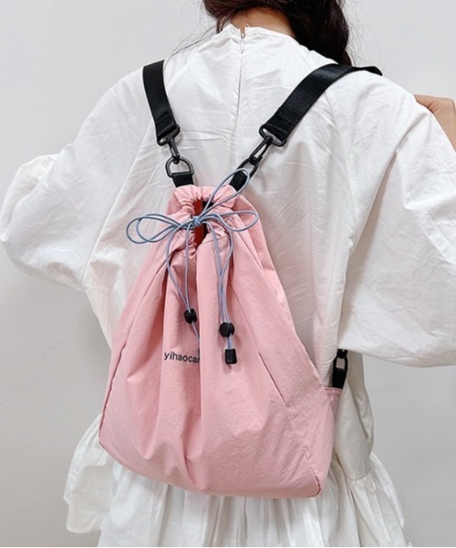 LADY LIKE（レディライク） デイバック リュック ワンポイント入り巾着