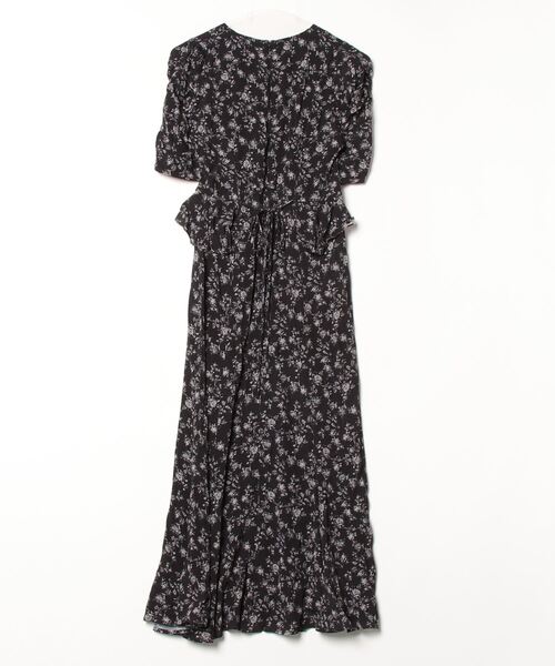 CELFORD 「CELFORD」 花柄半袖ワンピース 36 ブラック レディース