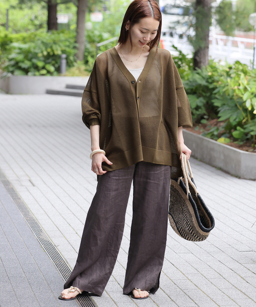 JOURNAL STANDARD relumeメッシュニットカーディガンタグ付き JOURNAL STANDARD relume｜メッシュニットカーディガン
