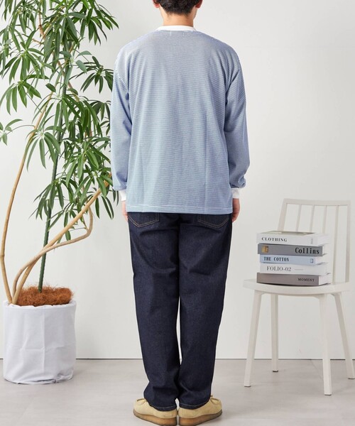 「SHIPS any」 長(zhǎng)袖Tシャツ MEDIUM ダークグレー メンズ