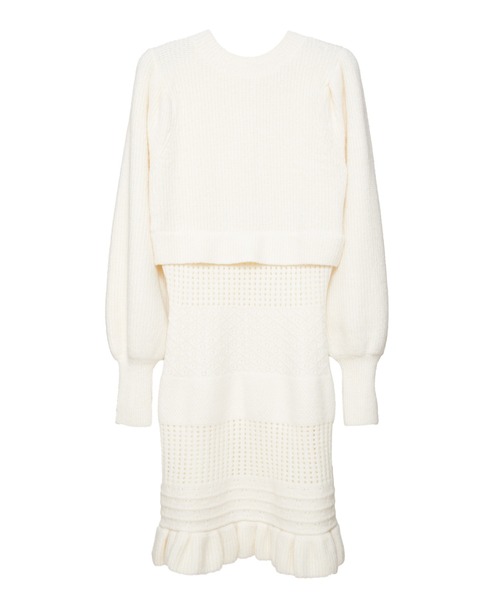 「emiriawiz」 ニットワンピース MEDIUM ブラック レディース_画像5