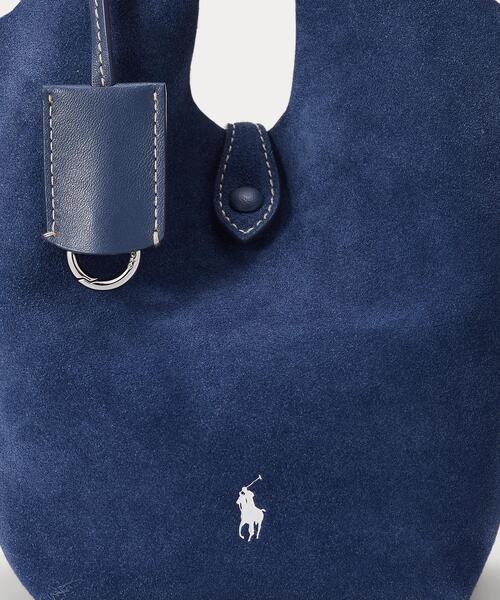 POLO RALPH LAUREN トートバッグ Polo Play スエード スモール