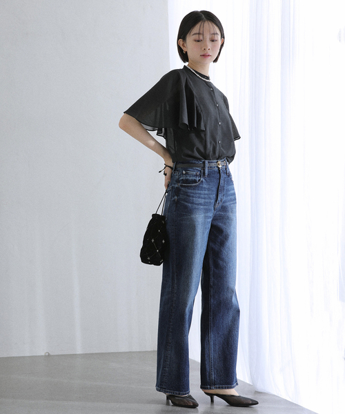La TOTALITE ブラウス シャツ 「WEB限定」「洗える」ケープ