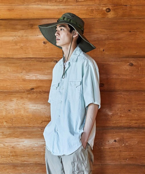 「orSlow」 半袖シャツ 2 ライトグリーン メンズ_画像2