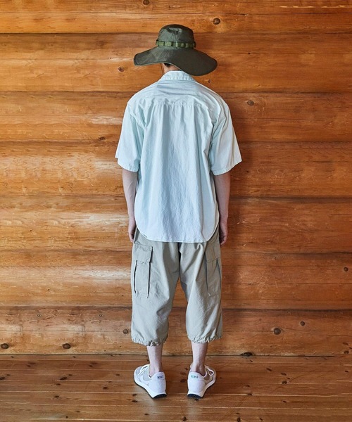 「orSlow」 半袖シャツ 2 ライトグリーン メンズ_画像3