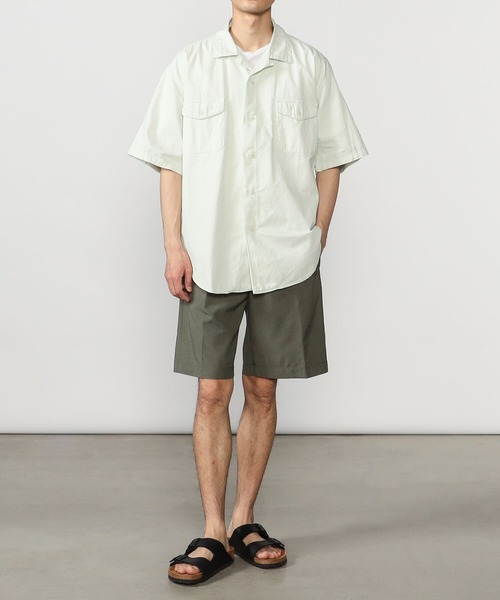 「orSlow」 半袖シャツ 2 ライトグリーン メンズ_画像4