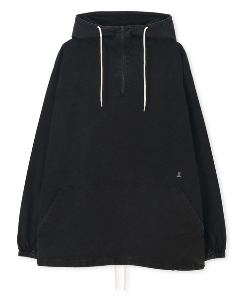 LANVIN en Bleu シャツ サルファ染め オックスフォード シャツパーカー