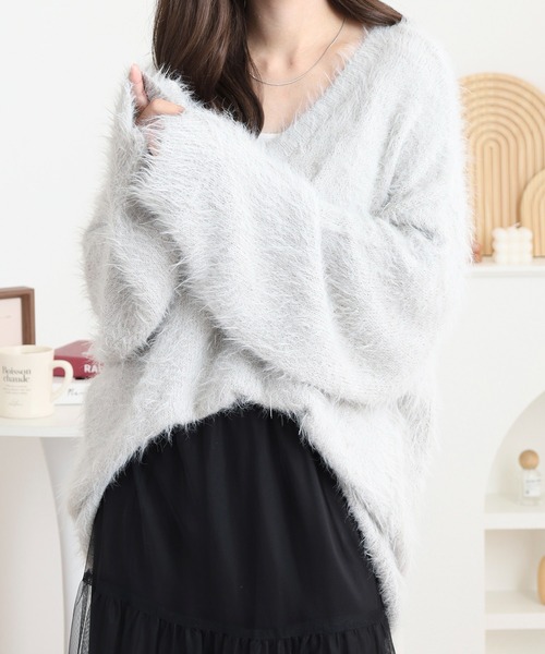 FUNALIVE（ファンアライブ） ニット セーター フェザーヤーンシャギー