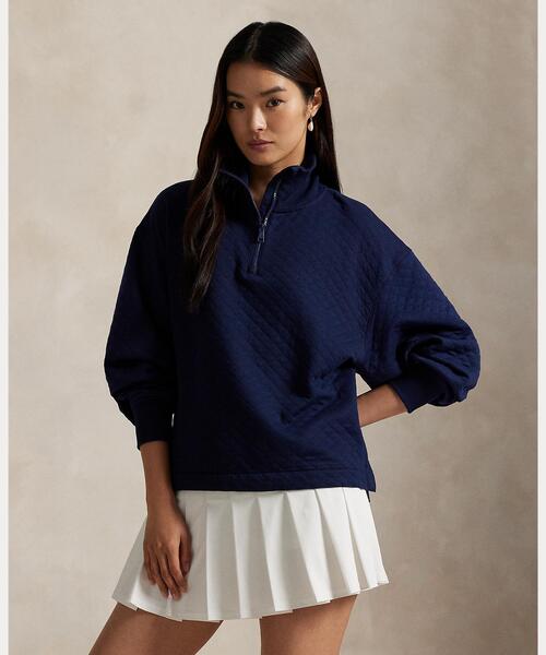 新品　RLX Ralph Lauren レディース　ハーフジップジャケット RLX キルテッド ハーフジップ プルオーバー レディース : ZOZOTOWN