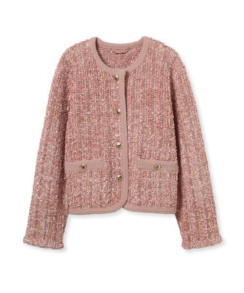 ツイードジャケット　CELFORD / セルフォード CELFORD（セルフォード） ジャケット ノーカラージャケット パイピング