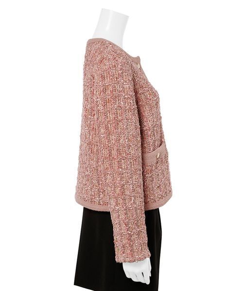 CELFORD ツイードニットジャケット CELFORD (セルフォード)ツイードニットジャケット 25秋冬【CWNJ254069