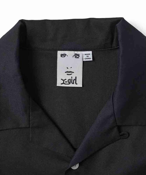 「X-girl」 半袖シャツ M オリーブ レディース_画像6